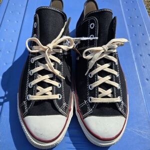 Vintage Deadstock Converse Black Canvas Low Tops 1970's